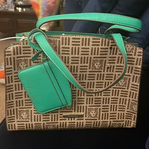 New with tags Anne Klein Curved Satchel.